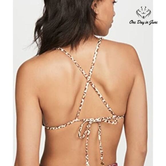 Ondademar Leopard Bikini Top Size M - Picture 2 of 4